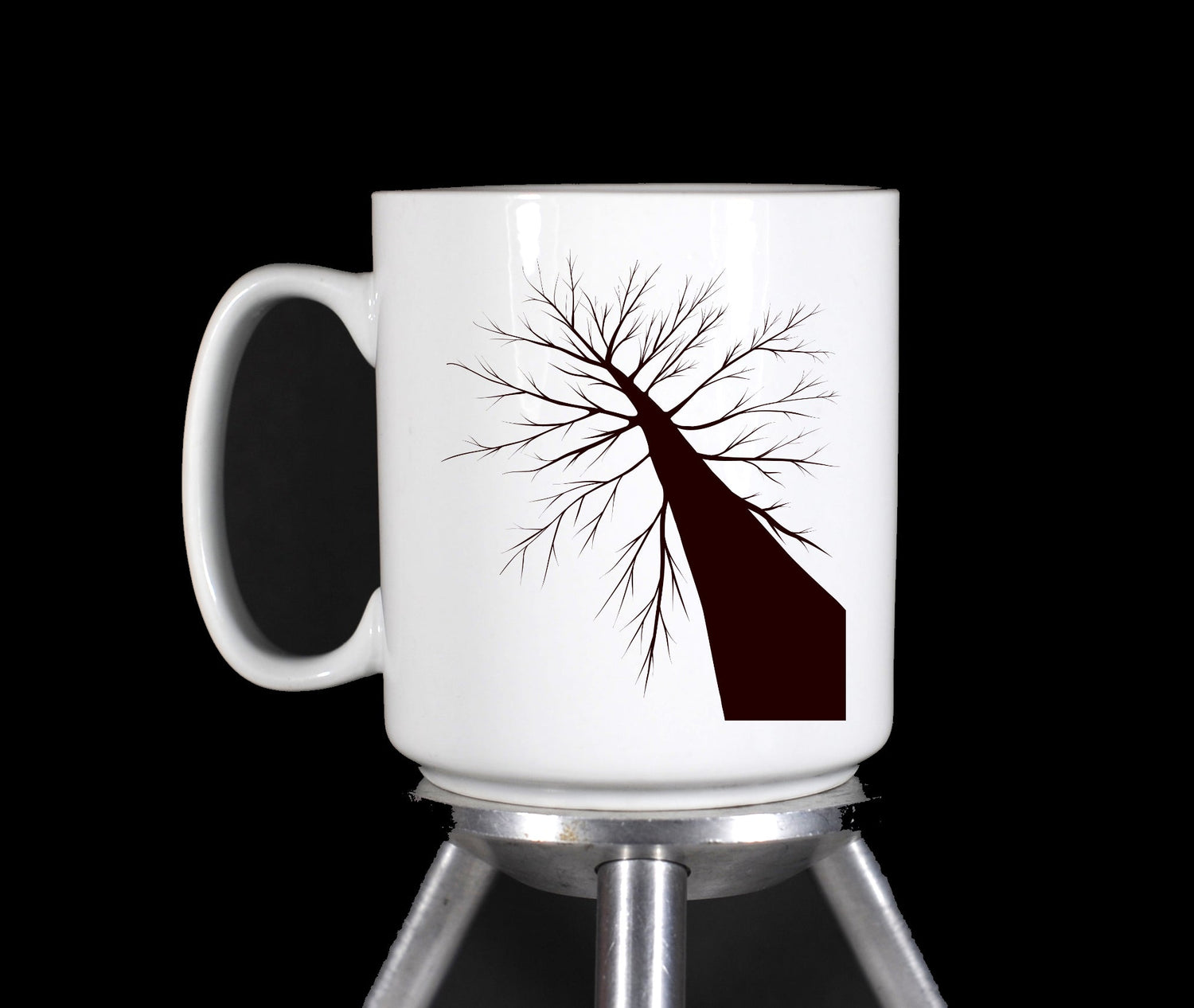 Silhouetted Barren Tree Coffee Mug by TheGlassyLass.com