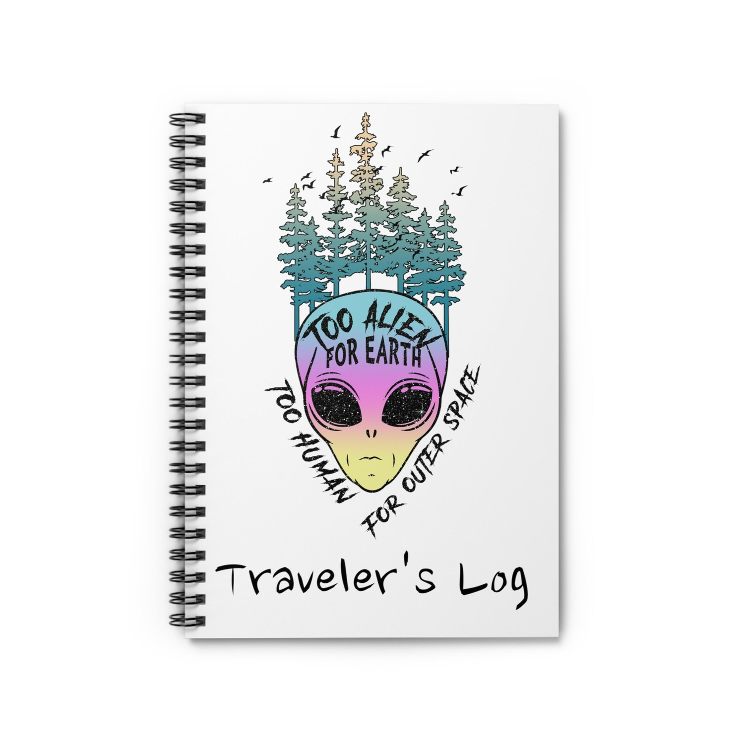 Alien Traveller's Log Book by TheGlassyLass.com