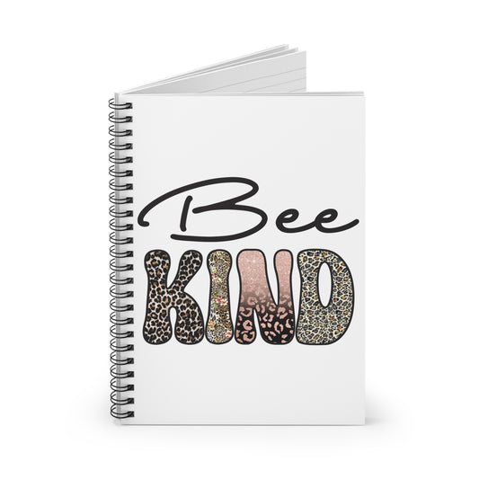 Bee Kind: Spiral Notebook - Log Books - Journals - Diaries - and More Custom Printed by TheGlassyLass