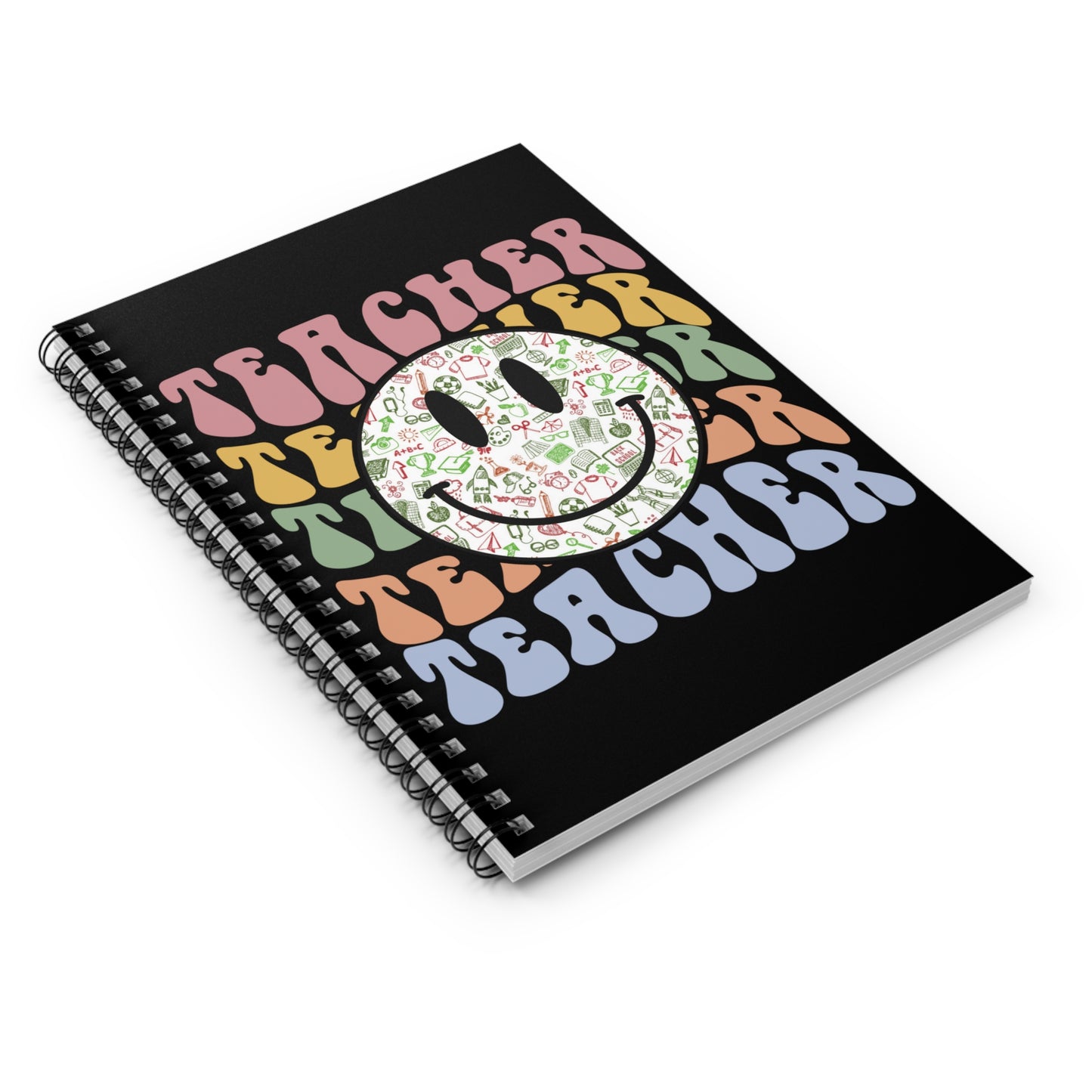 Smiley Teacher: Spiral Notebook - Log Books - Journals - Diaries - and More Custom Printed by TheGlassyLass.com