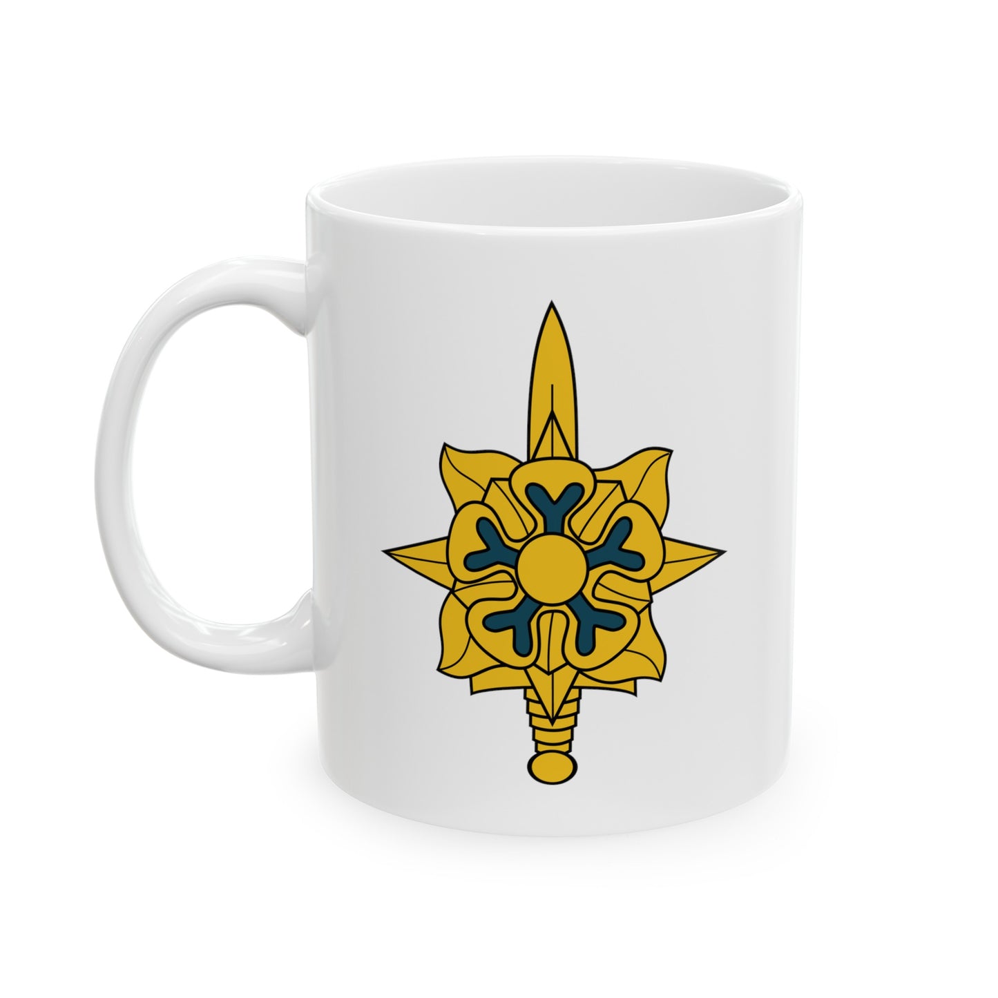 United States Army Intelligence Coffee Mug - Double Sided White Ceramic 11oz by TheGlassyLass.com