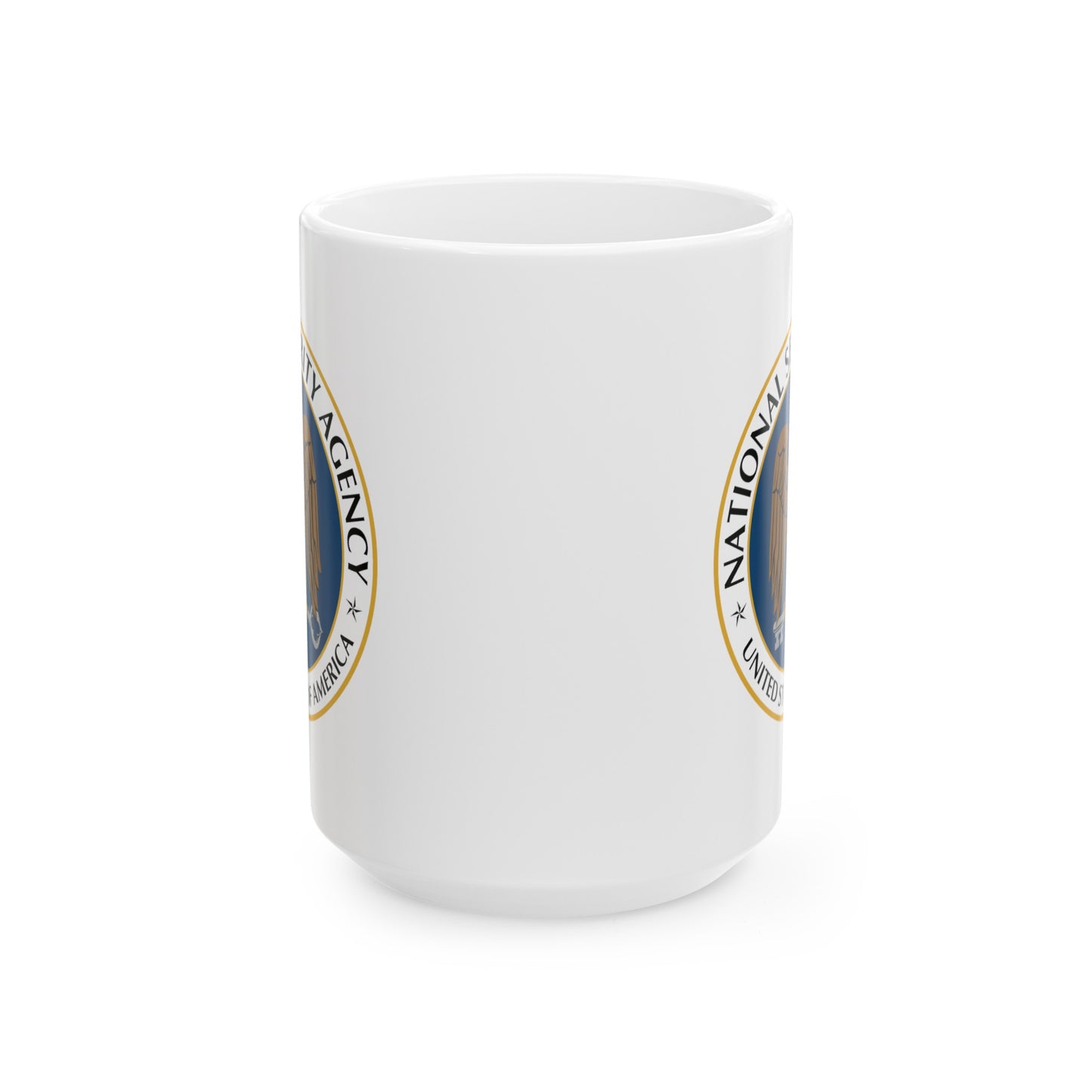 National Security Agency Coffee Mug - Double Sided White Ceramic 15oz by TheGlassyLass.com
