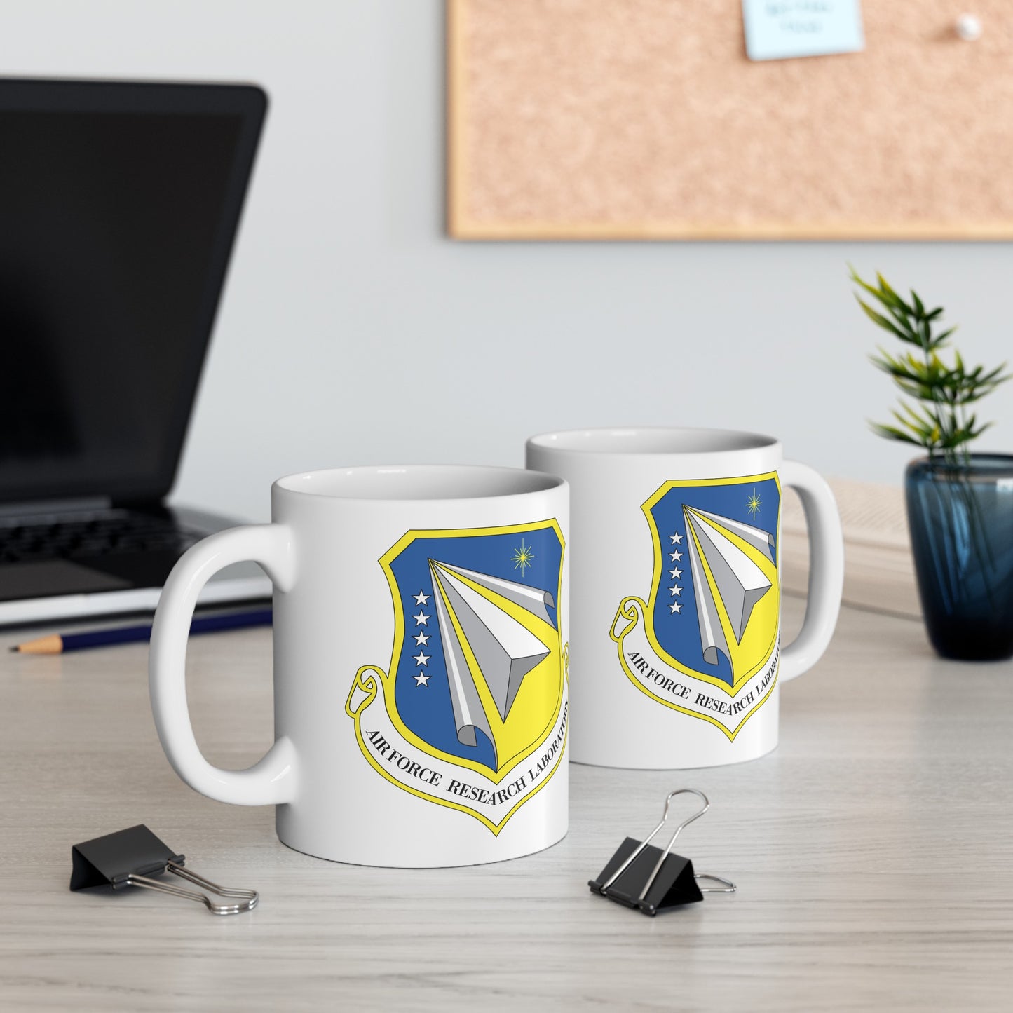 Air Force Research Laboratory - Double Sided White Ceramic Coffee Mug 11oz by TheGlassyLass.com