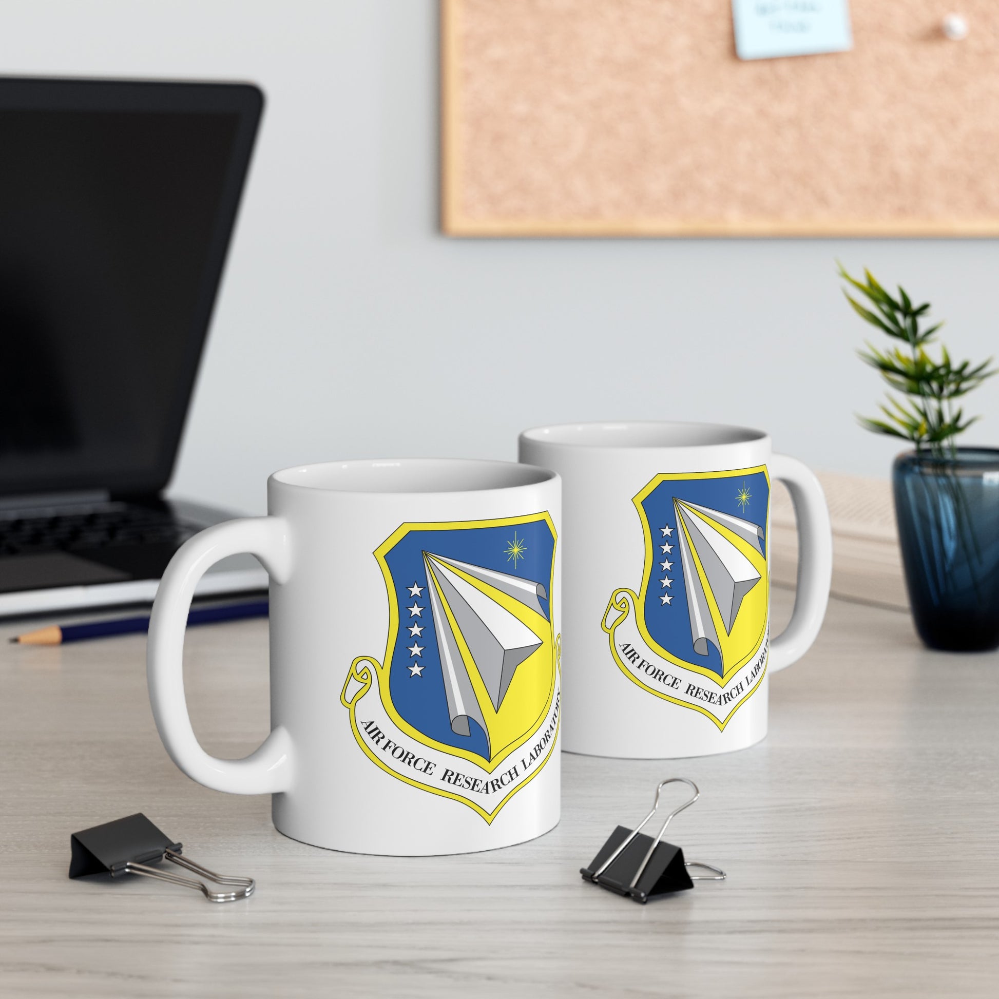 Air Force Research Laboratory - Double Sided White Ceramic Coffee Mug 11oz by TheGlassyLass.com