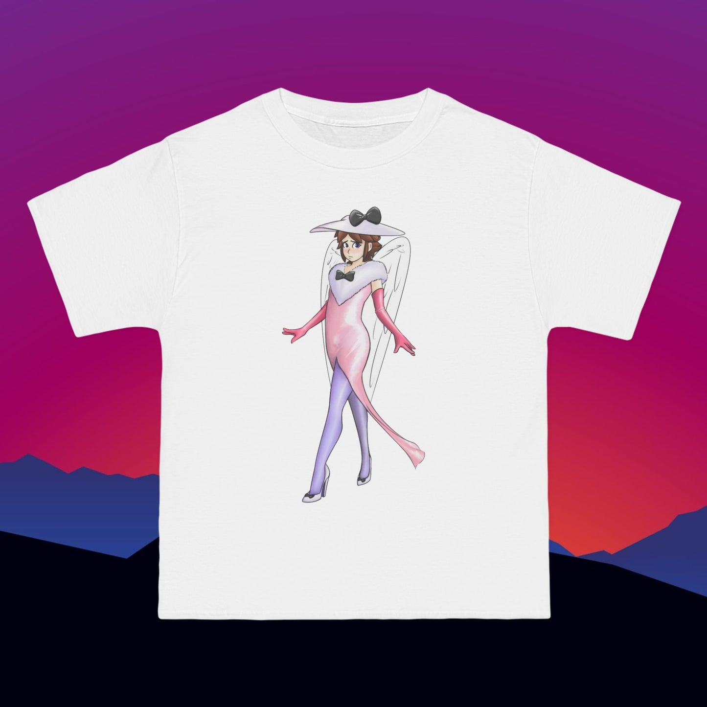 Angel Cosplay T-Shirt: (Hanes Beefy-T 100% Preshrunk Cotton) Custom Printed by TheGlassyLass.com
