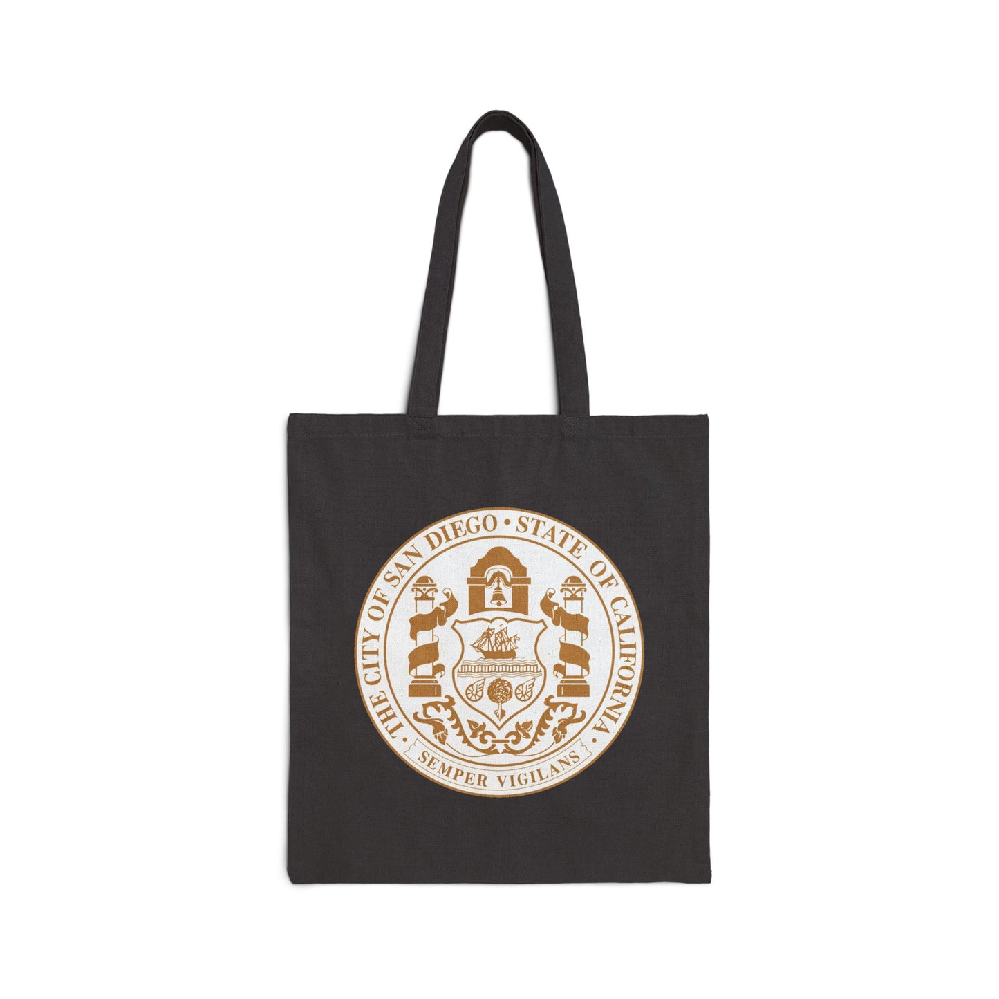 City of San Diego Seal Tote Bag - Heavyweight 100% Cotton Canvas by TheGlassyLass.com