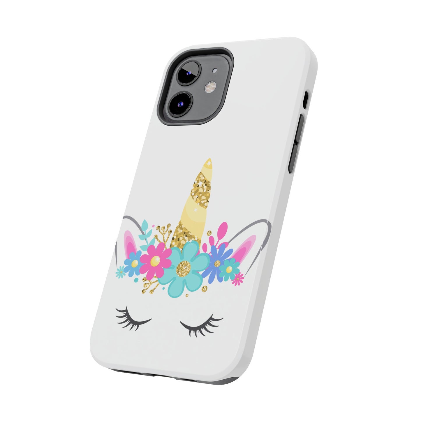 Unicorn Mask: iPhone Tough Case Design - Wireless Charging - Superior Protection - Original Designs by TheGlassyLass.com