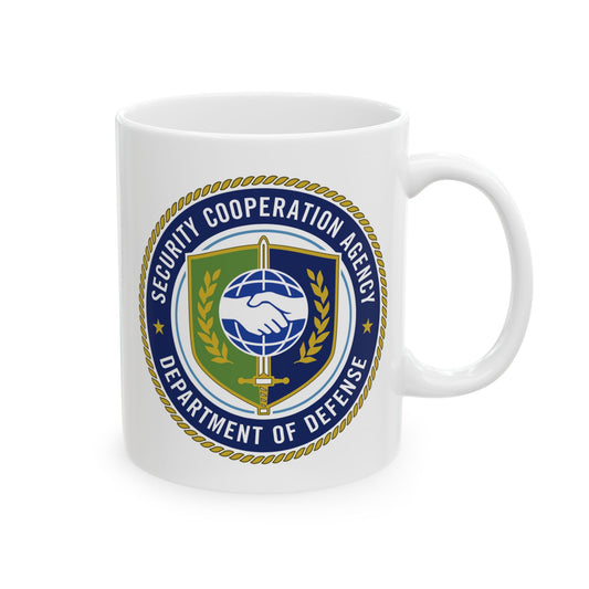 Defense Security Cooperation Agency Coffee Mug - Double Sided Print, White Ceramic, 11oz by TheGlassyLass.com