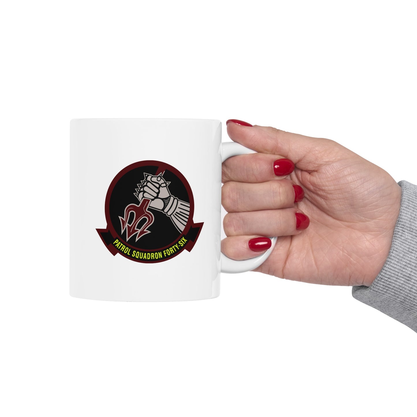 Navy Patrol Squadron 46 Coffee Mug - Double Sided Print on White Ceramic 11oz by TheGlassyLass.com