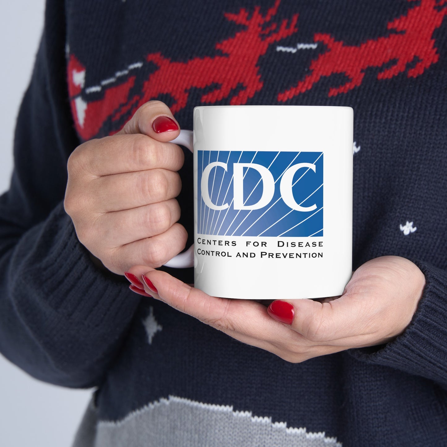 CDC Coffee Mug - Double Sided White Ceramic 11oz by TheGlassyLass.com