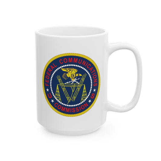 FCC Logo (Formal) Coffee Mug - Double Sided White Ceramic 15oz by TheGlassyLass.com