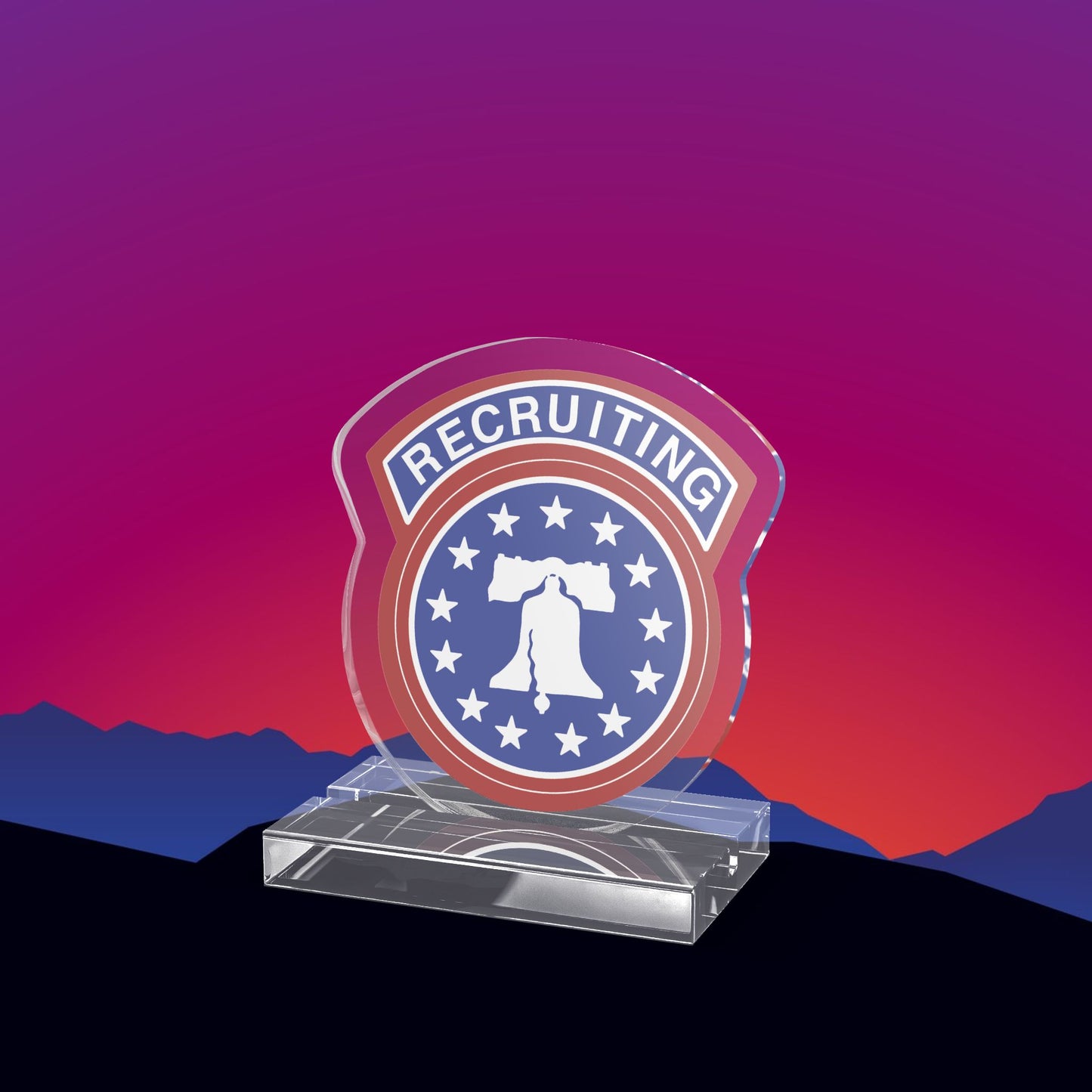 U.S. Army Recruiting Acrylic Standee by TheGlassyLass.com