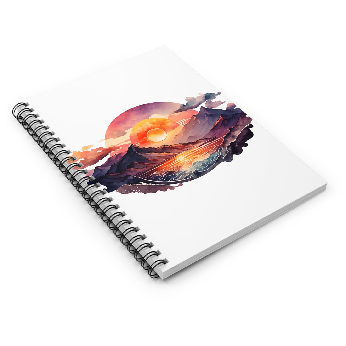 Sunrise Sunset at the Beach: Spiral Notebook - Log Books - Journals - Diaries - and More Custom Printed by TheGlassyLass.com