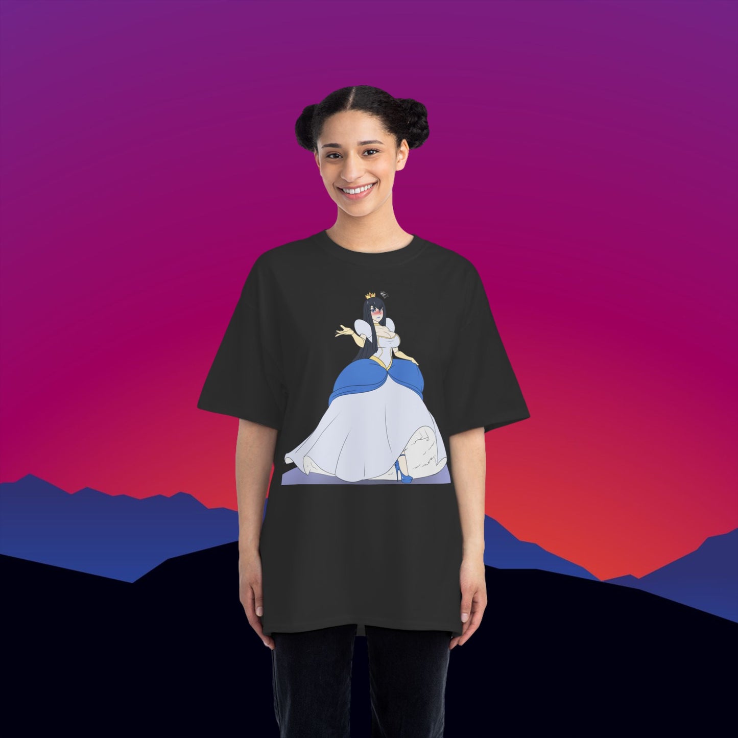 Meh Princess T-Shirt: (Hanes Beefy-T 100% Preshrunk Cotton) Custom Printed by TheGlassyLass.com