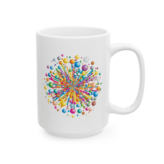 Big Bang Theory Coffee Mug - Double Sided White Ceramic 15oz by TheGlassyLass.com