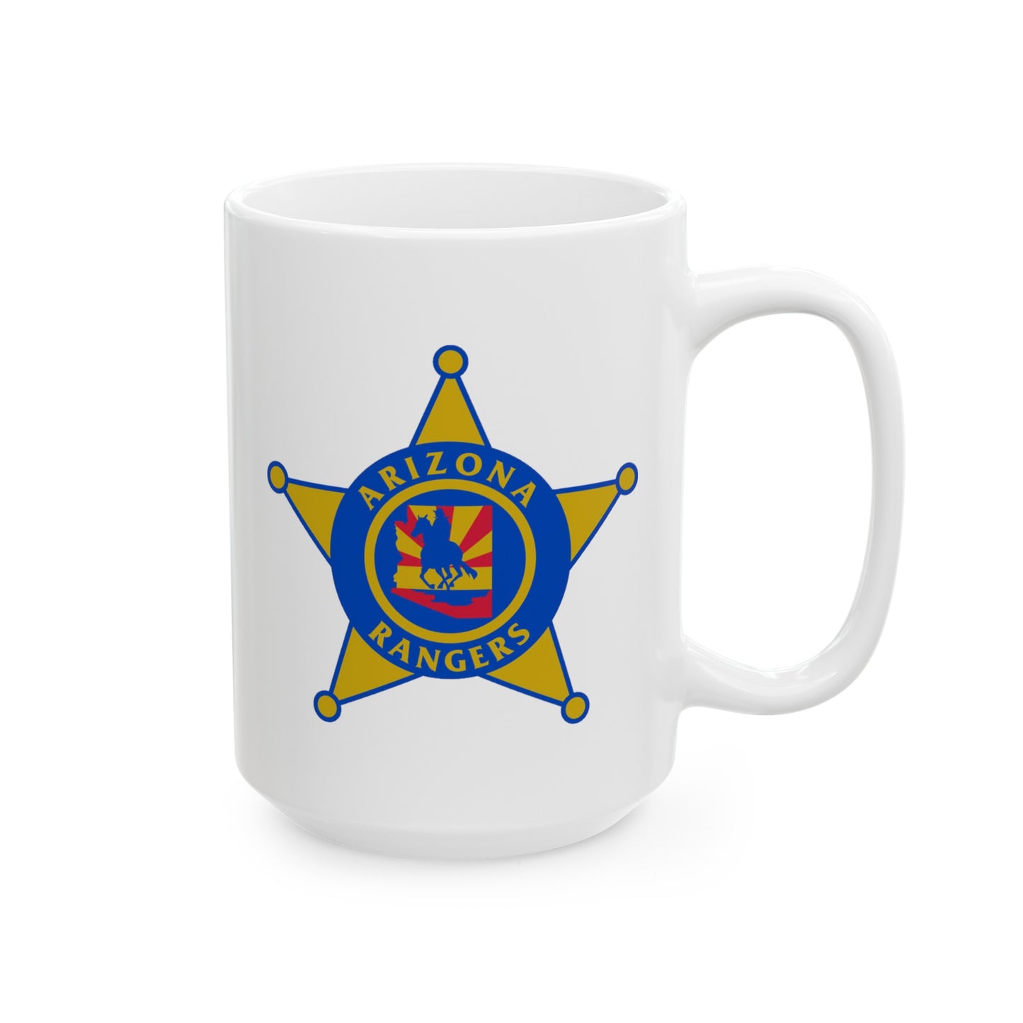 Arizona Rangers Coffee Mug - Double Sided White Ceramic 15oz by TheGlassyLass.com