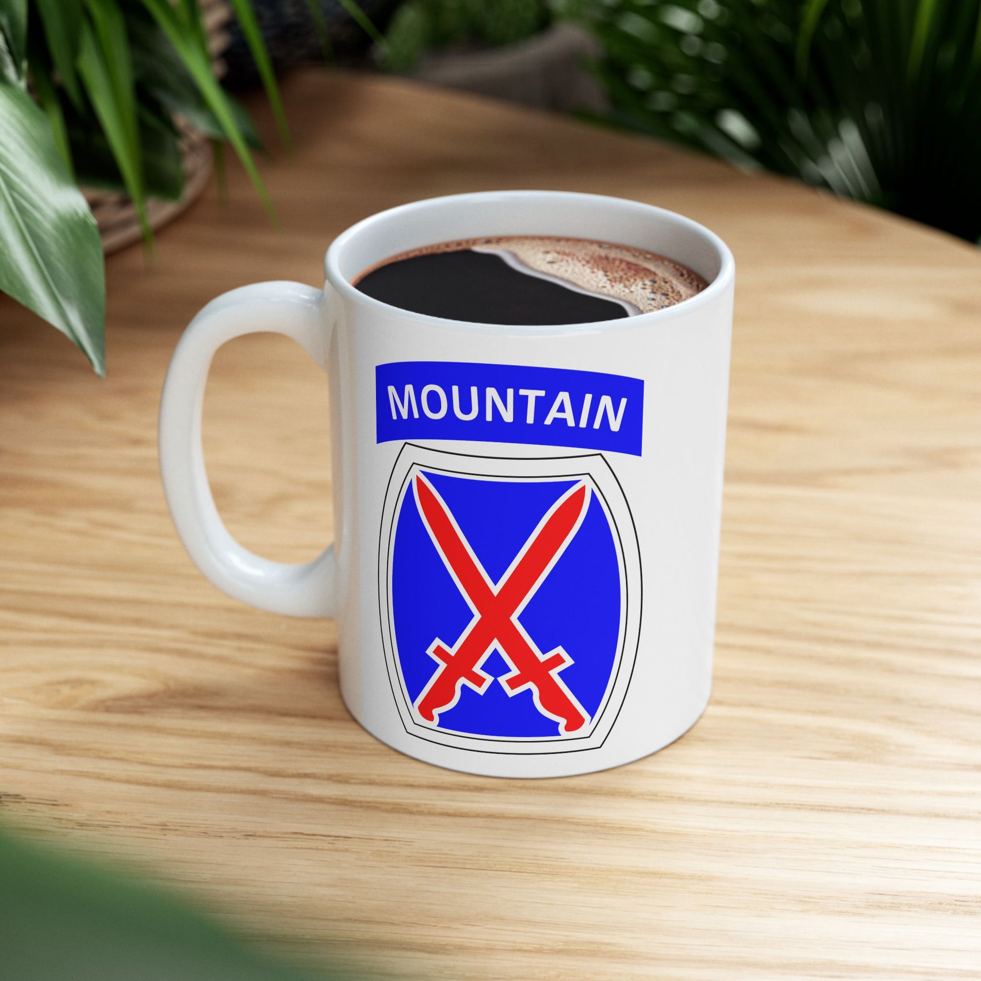 10th Mountain Division Coffee Mug - Double Sided White Ceramic 11oz by TheGlassyLass.com
