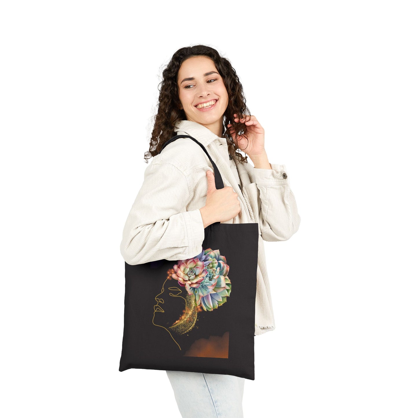 Goddess Logo Tote Bag - Heavyweight 100% Cotton Canvas by TheGlassyLass.com