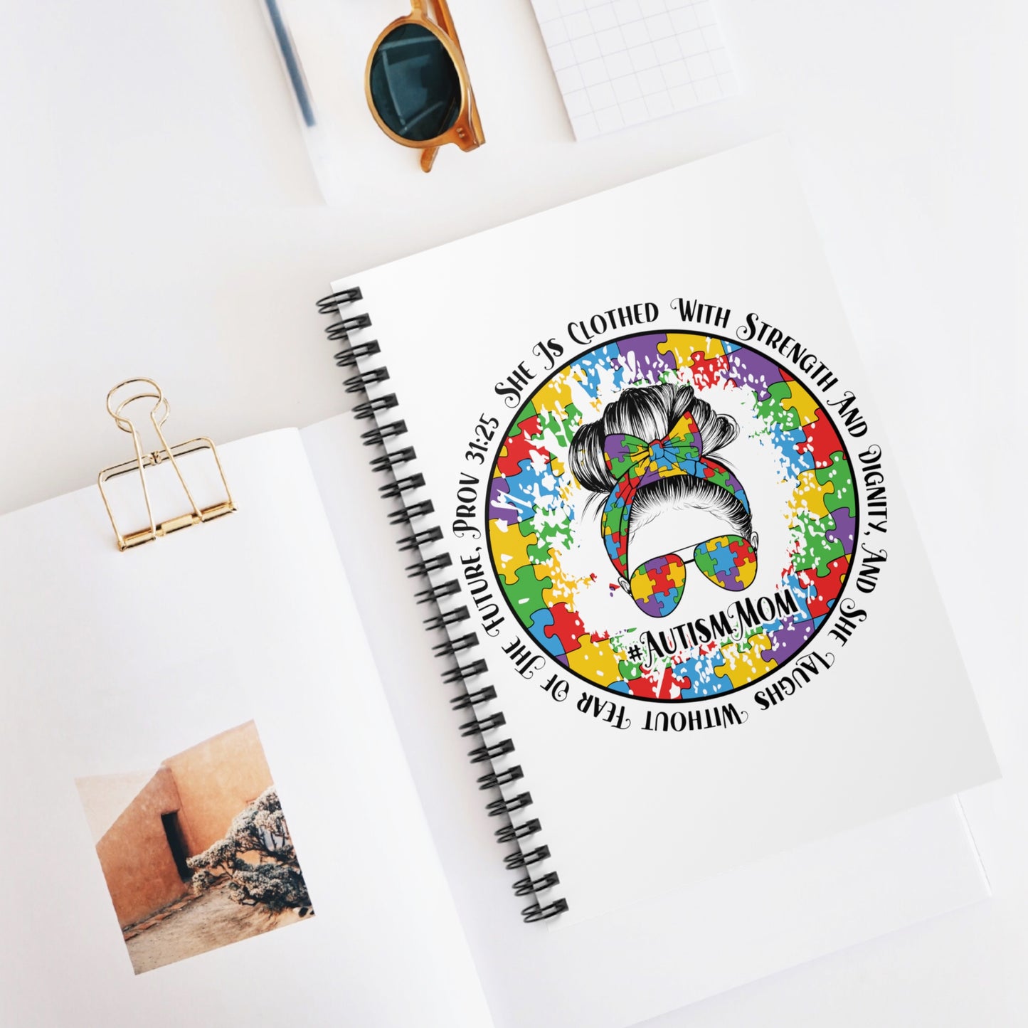 Autism Mom: Spiral Notebook - Log Books - Journals - Diaries - and More Custom Printed by TheGlassyLass