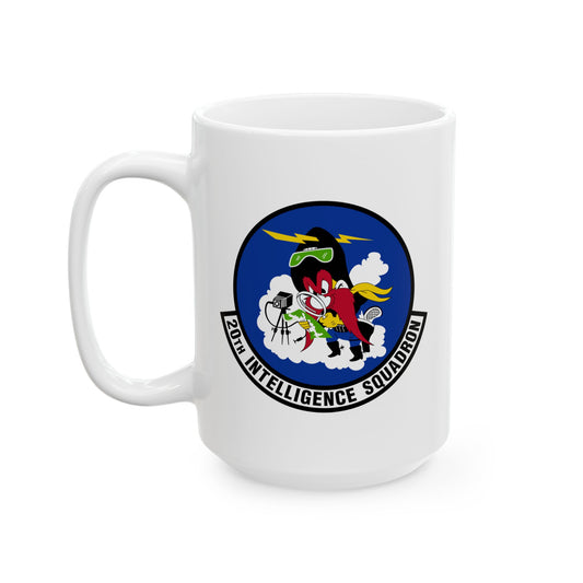 20th Intelligence Squadron Coffee Mug - Double Sided Print, White Ceramic, 15oz by TheGlassyLass.com