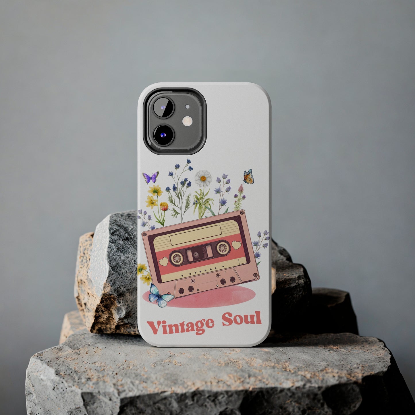 Vintage Soul: iPhone Tough Case Design - Wireless Charging - Superior Protection - Original Designs by TheGlassyLass.com