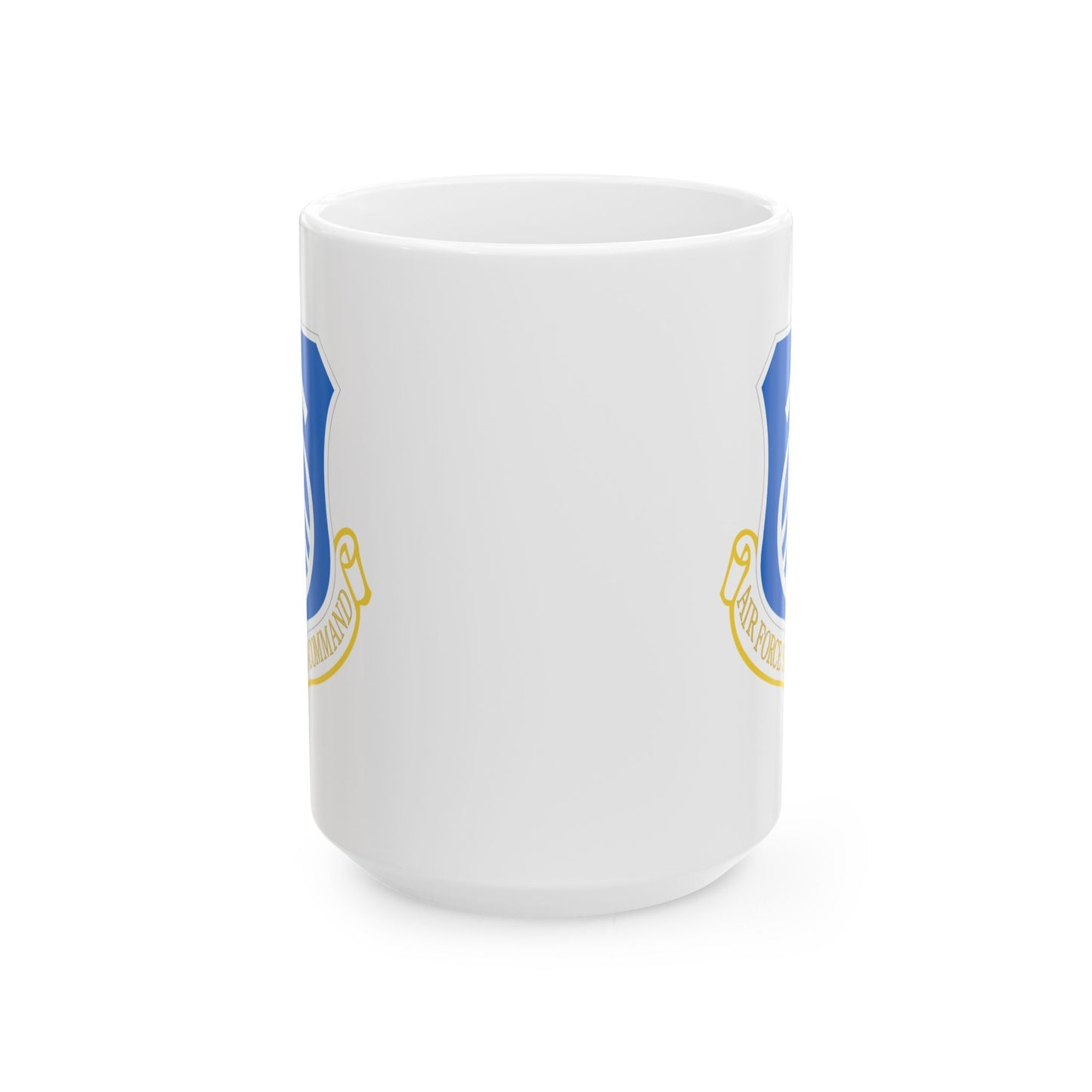US Air Force Systems Command Seal Coffee Mug - Double Sided Print, White Ceramic, 15oz by TheGlassyLass.com