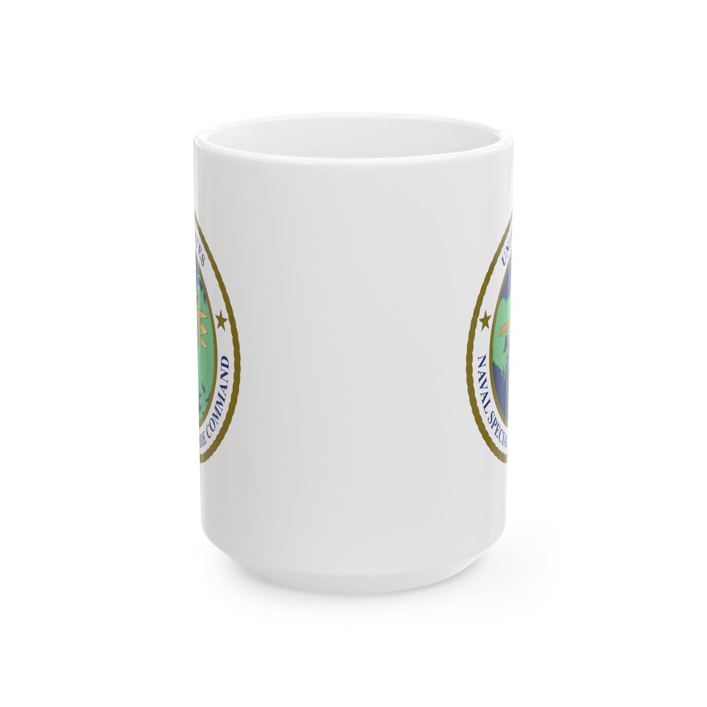 United States Naval Special Warfare Command Coffee Mug - Double Sided White Ceramic 15oz by TheGlassyLass.com