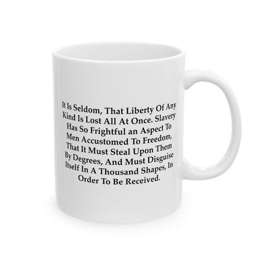Liberty Lost Coffee Mug - Double Sided White Ceramic 11oz by TheGlassyLass.com
