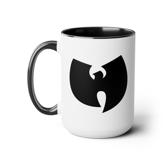 Wu-Tang Black Coffee Mug - Double Sided Black Accent White Ceramic 15oz by TheGlassyLass.com