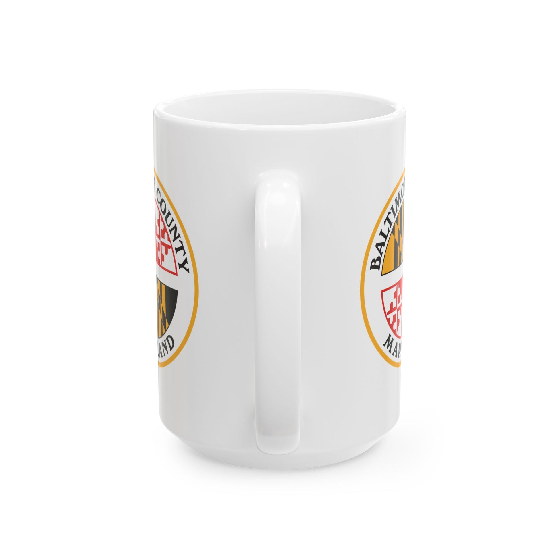 Baltimore County Coffee Mug - Double Sided Print, White Ceramic, 15oz by TheGlassyLass.com