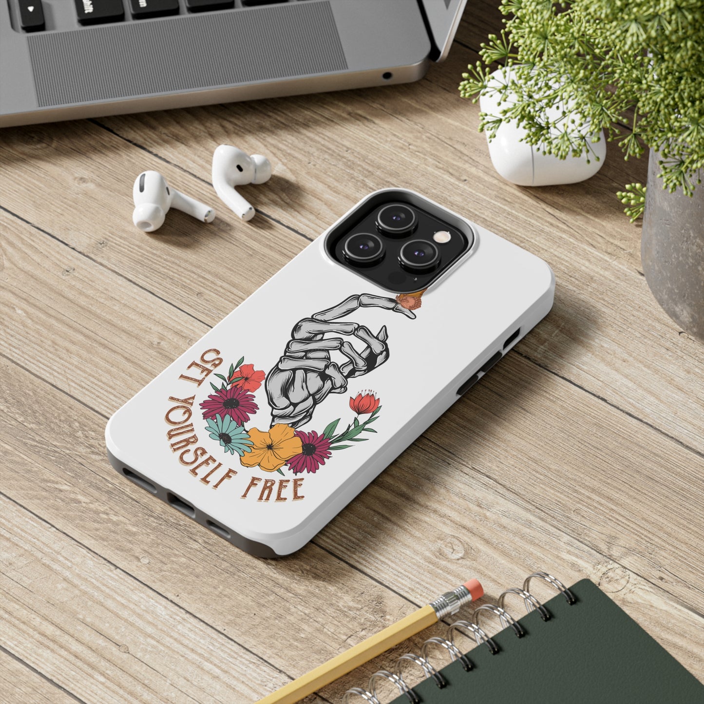 Skeleton Butterfly: iPhone Tough Case Design - Wireless Charging - Superior Protection - Original Designs by TheGlassyLass.com
