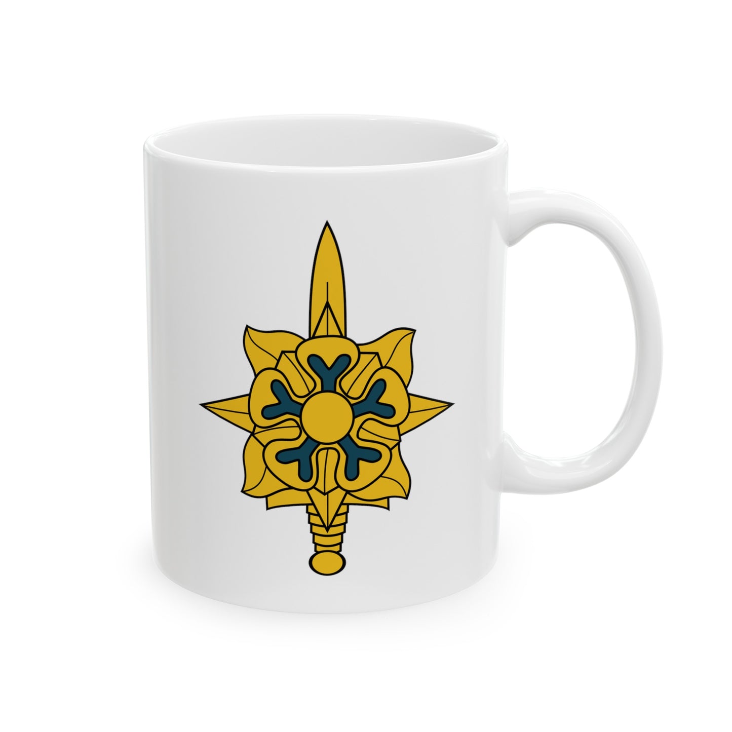 United States Army Intelligence Coffee Mug - Double Sided White Ceramic 11oz by TheGlassyLass.com
