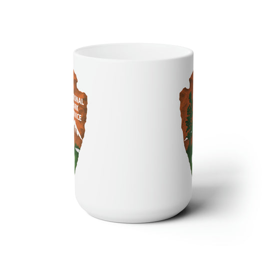 National Park Service Coffee Mugs - Double Sided White Ceramic 15oz by TheGlassyLass.com