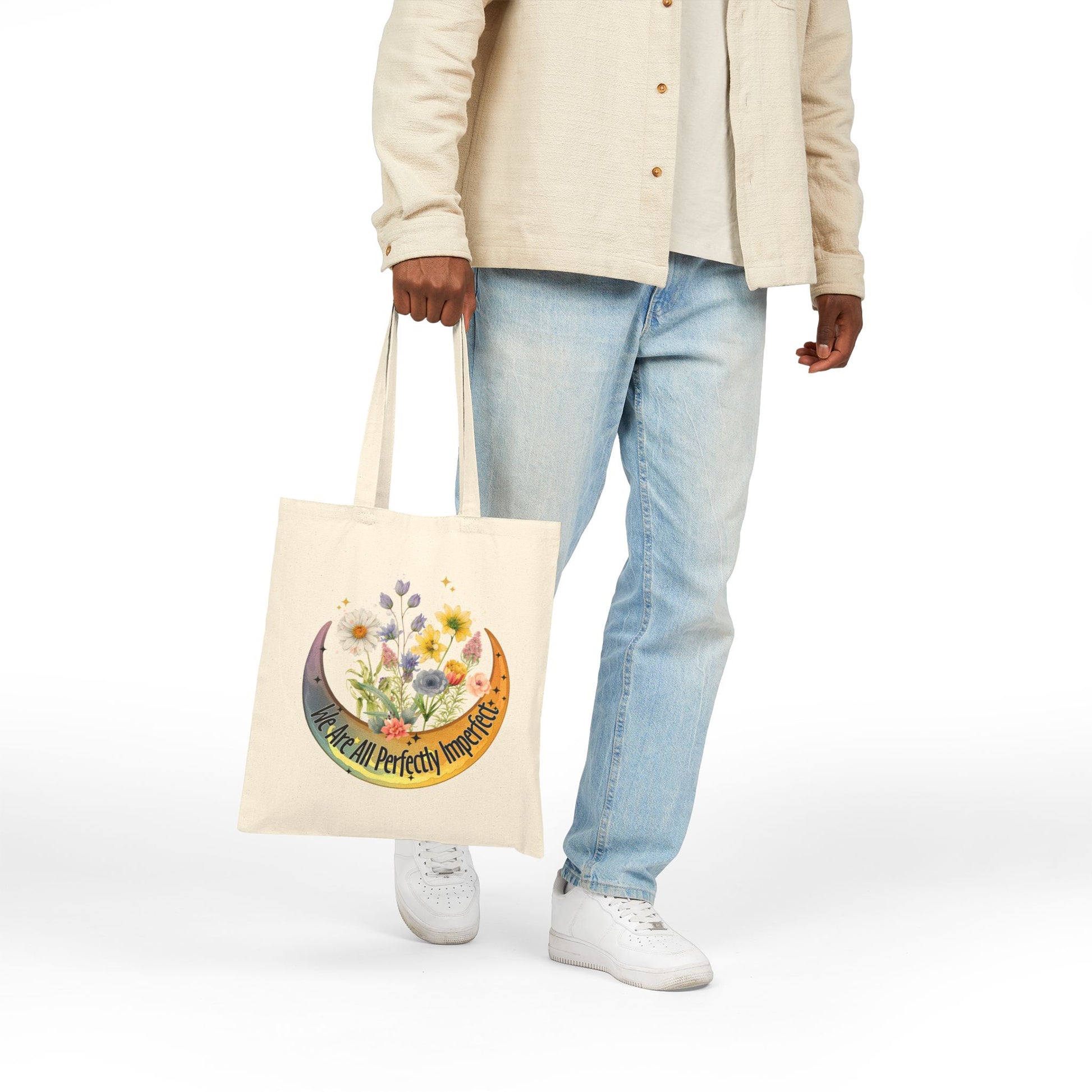 Perfectly Imperfect Tote Bag - Heavyweight 100% Cotton Canvas by TheGlassyLass.com