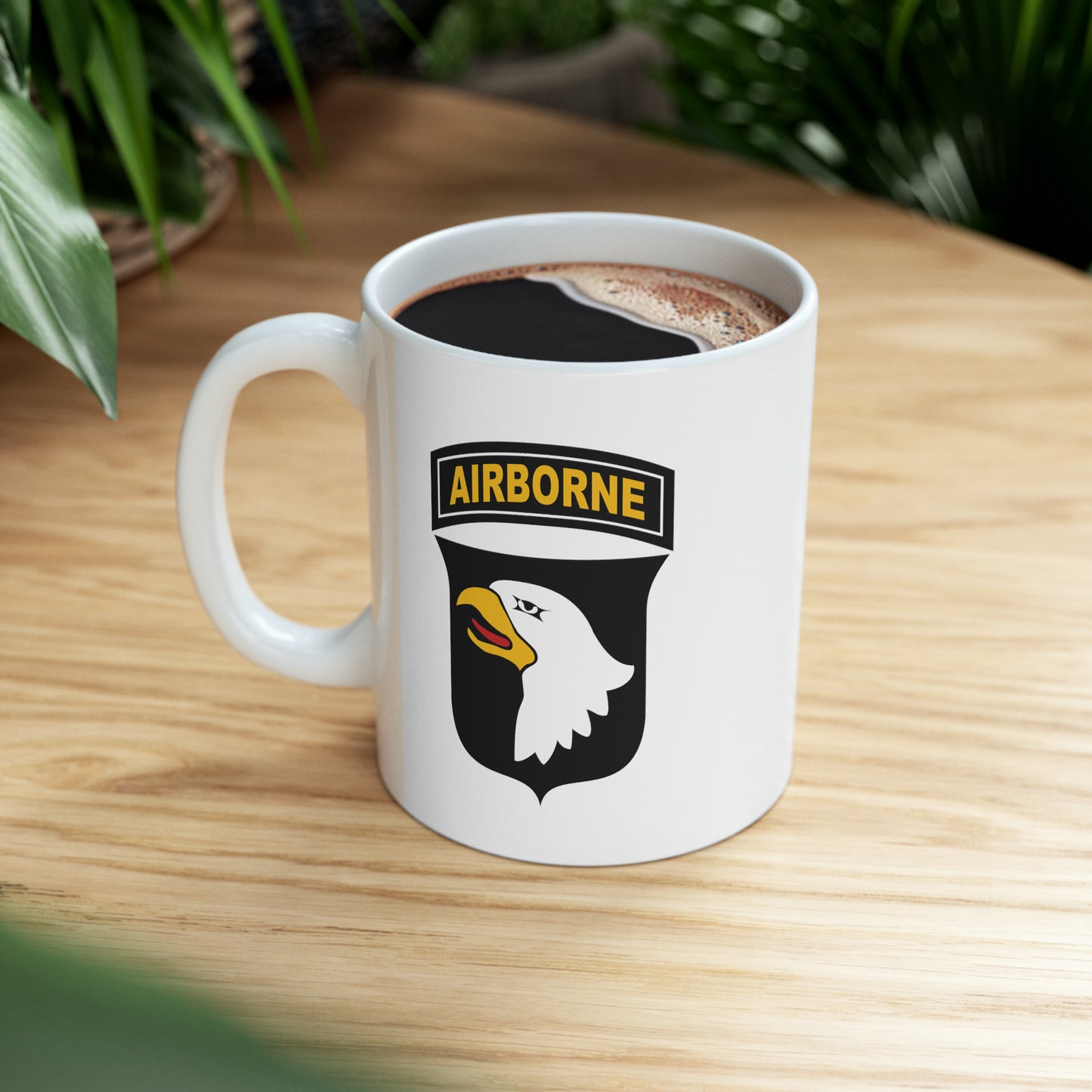 US Army Airborne Coffee Mugs - Double Sided White Ceramic 11oz by TheGlassyLass.com