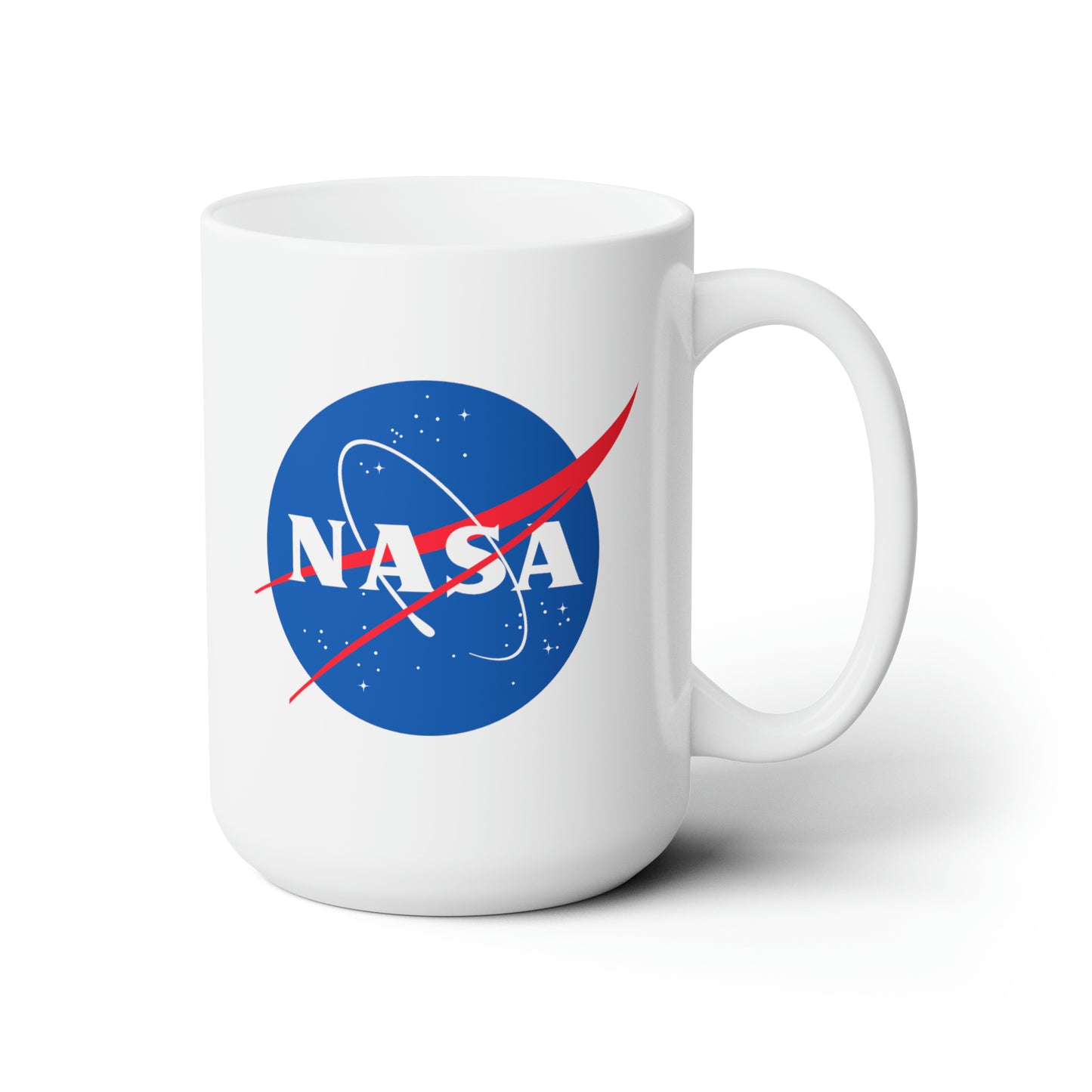 NASA Seal Coffee Mug - Double Sided White Ceramic 15oz by TheGlassyLass.com