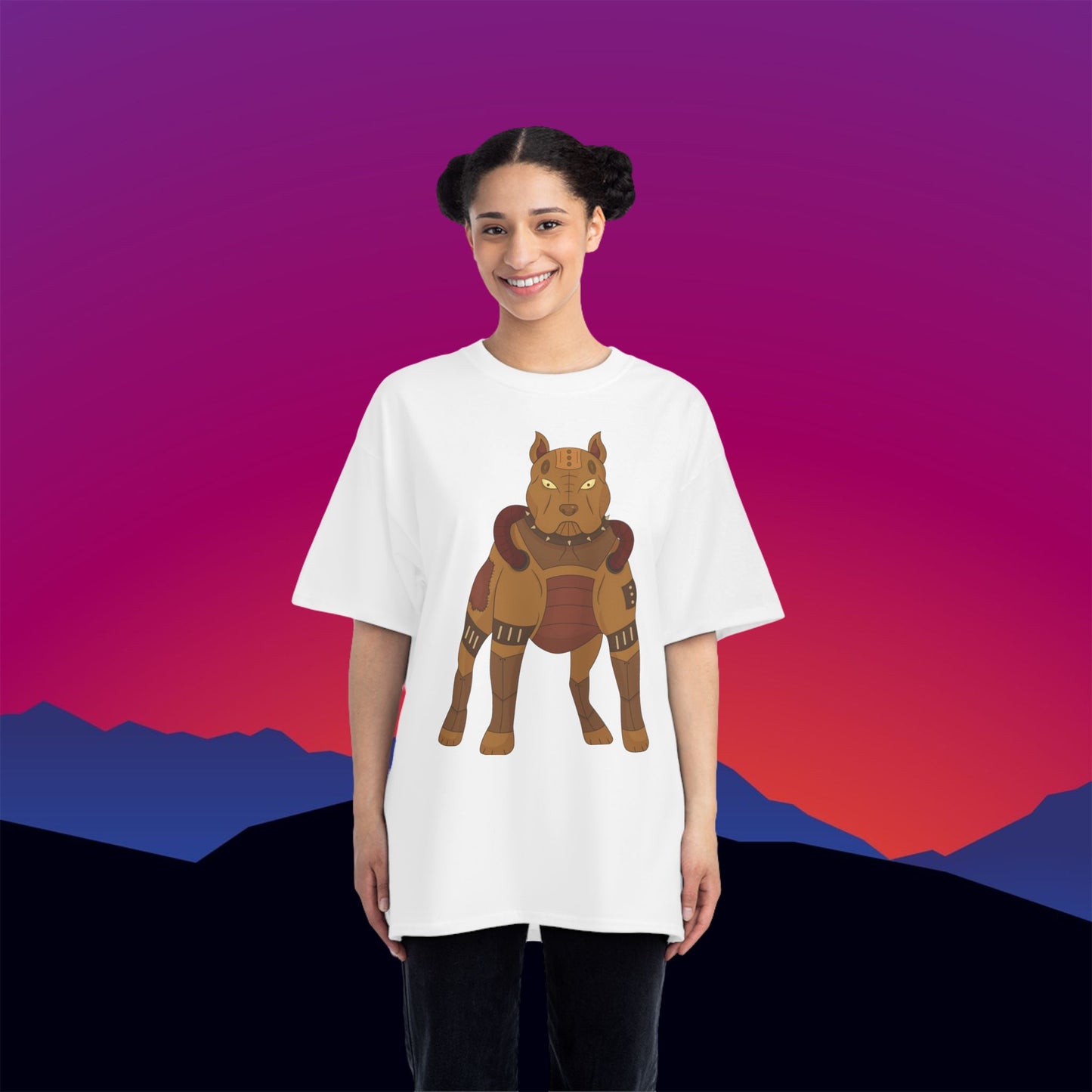 Steampunk Pit Bull T-Shirt: (Hanes Beefy-T 100% Preshrunk Cotton Custom Printed by TheGlassyLass.com