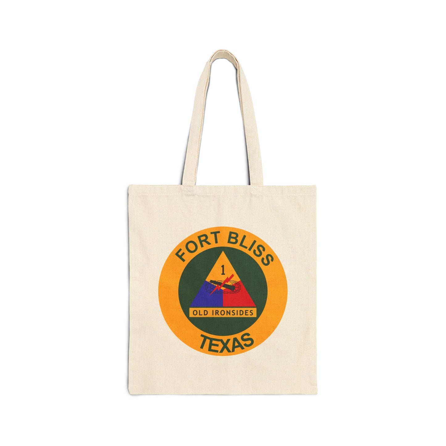 Fort Bliss Texas Seal Tote Bag - Heavyweight 100% Cotton Canvas by TheGlassyLass.com