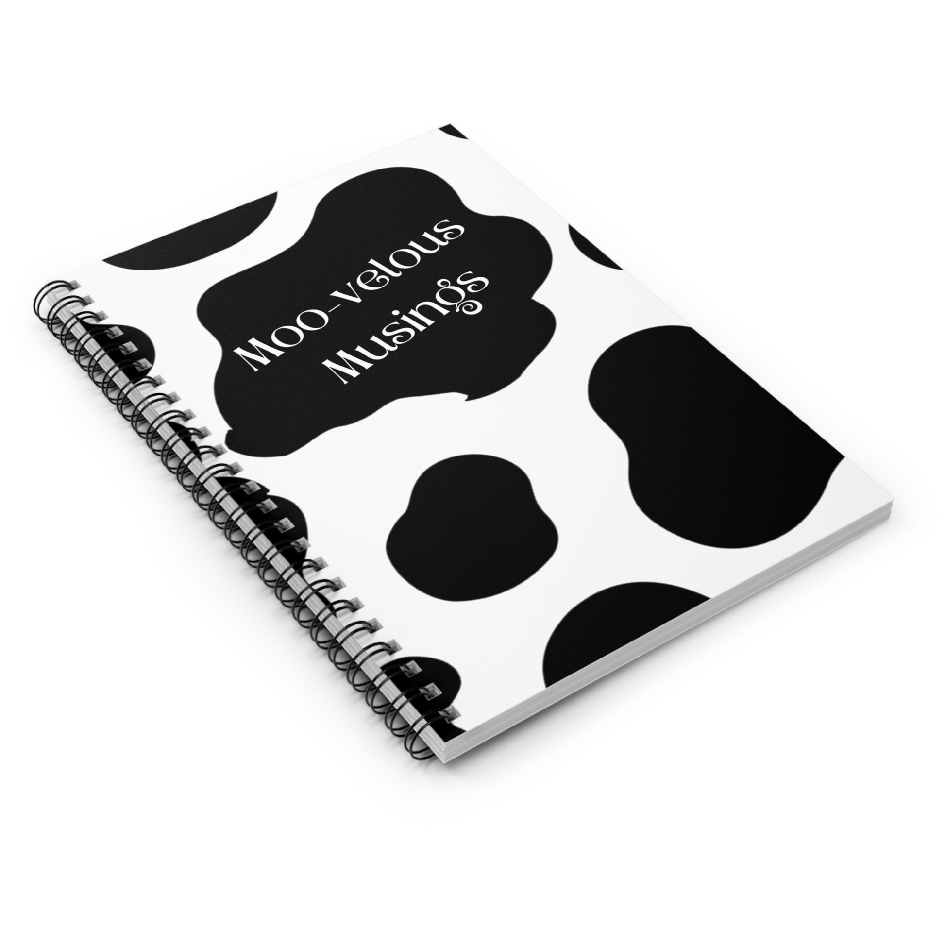 Moo-velous Musings: Spiral Notebook - Log Books - Journals - Diaries - and More Custom Printed by TheGlassyLass
