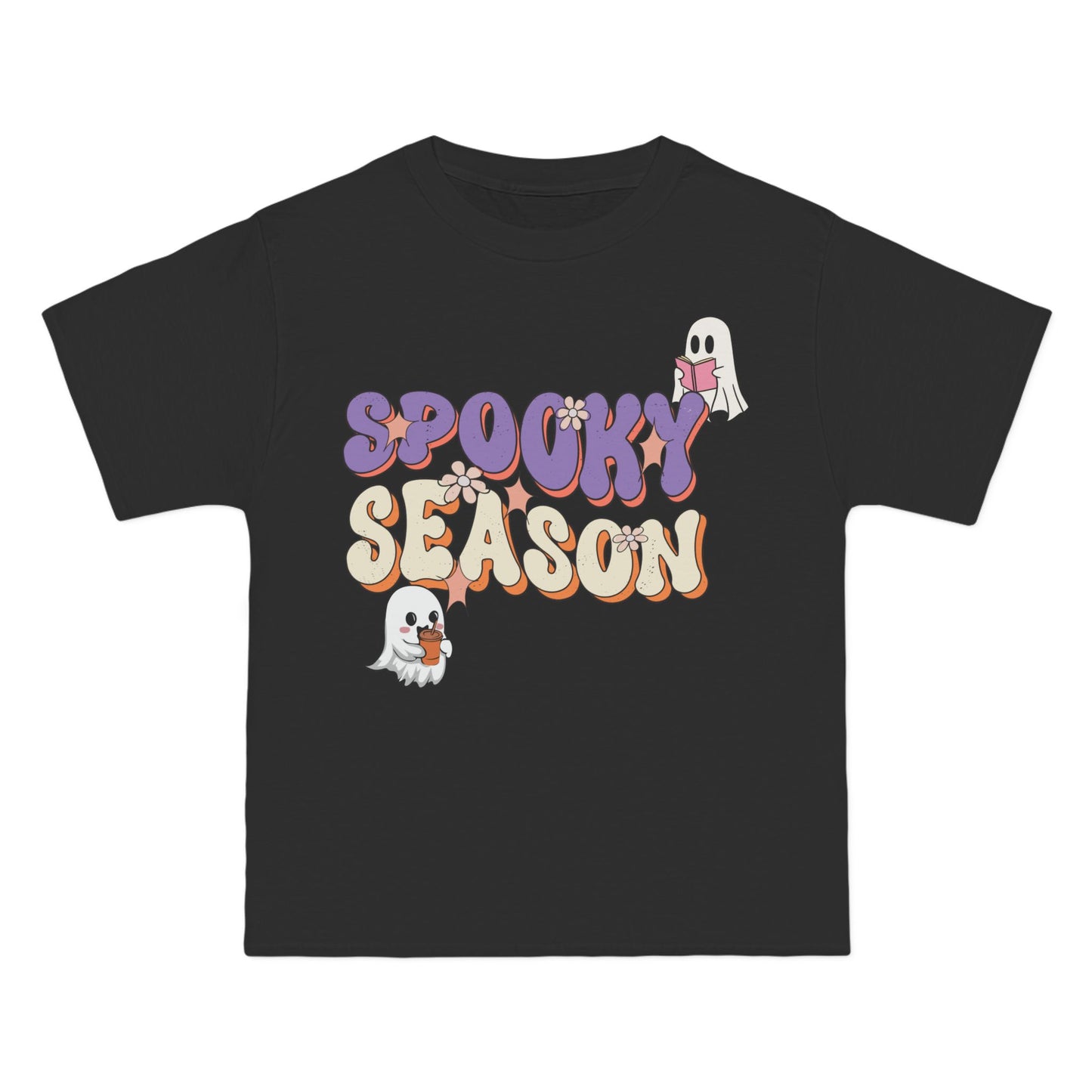 Spooky Season Halloween T-Shirt: (Hanes Beefy-T 100% Preshrunk Cotton Custom Printed by TheGlassyLass.com