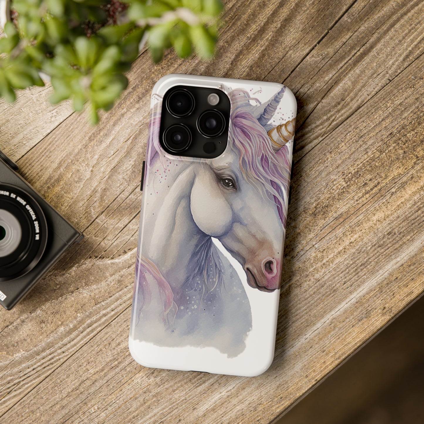 Unicorn Spirit Guide: iPhone Tough Case Design - Wireless Charging - Superior Protection - Original Designs by TheGlassyLass.com