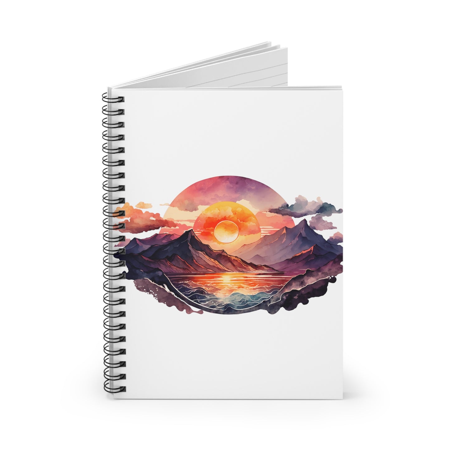 Sunrise Sunset at the Beach: Spiral Notebook - Log Books - Journals - Diaries - and More Custom Printed by TheGlassyLass.com