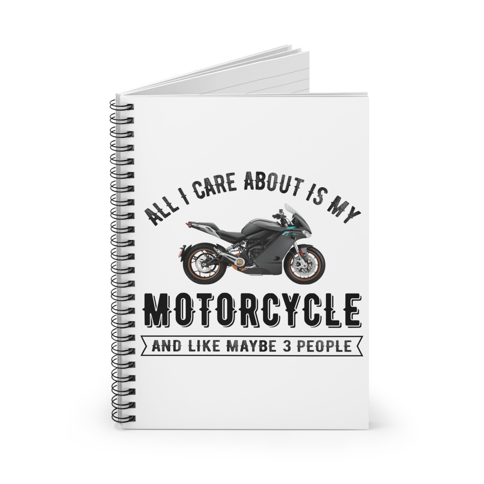 Motorcycle Zen: Spiral Notebook - Log Books - Journals - Diaries - and More Custom Printed by TheGlassyLass