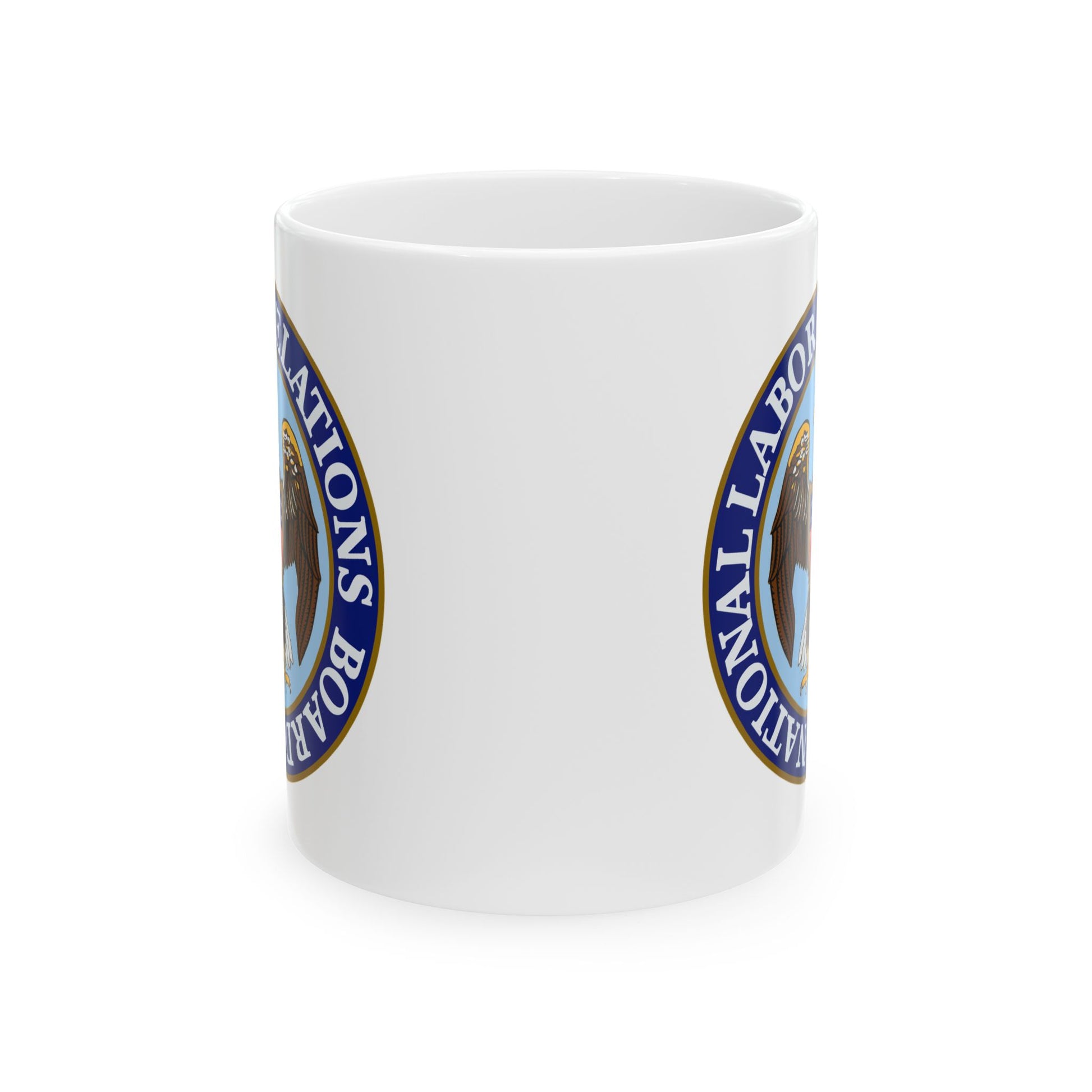 National Labor Relations Board Seal Coffee Mug - Double Sided Print, White Ceramic, 11oz by TheGlassyLass.com