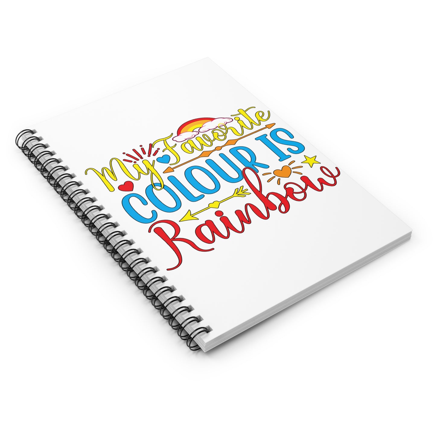 My Favorite Color is Rainbow: Spiral Notebook - Log Books - Journals - Diaries - and More Custom Printed by TheGlassyLass