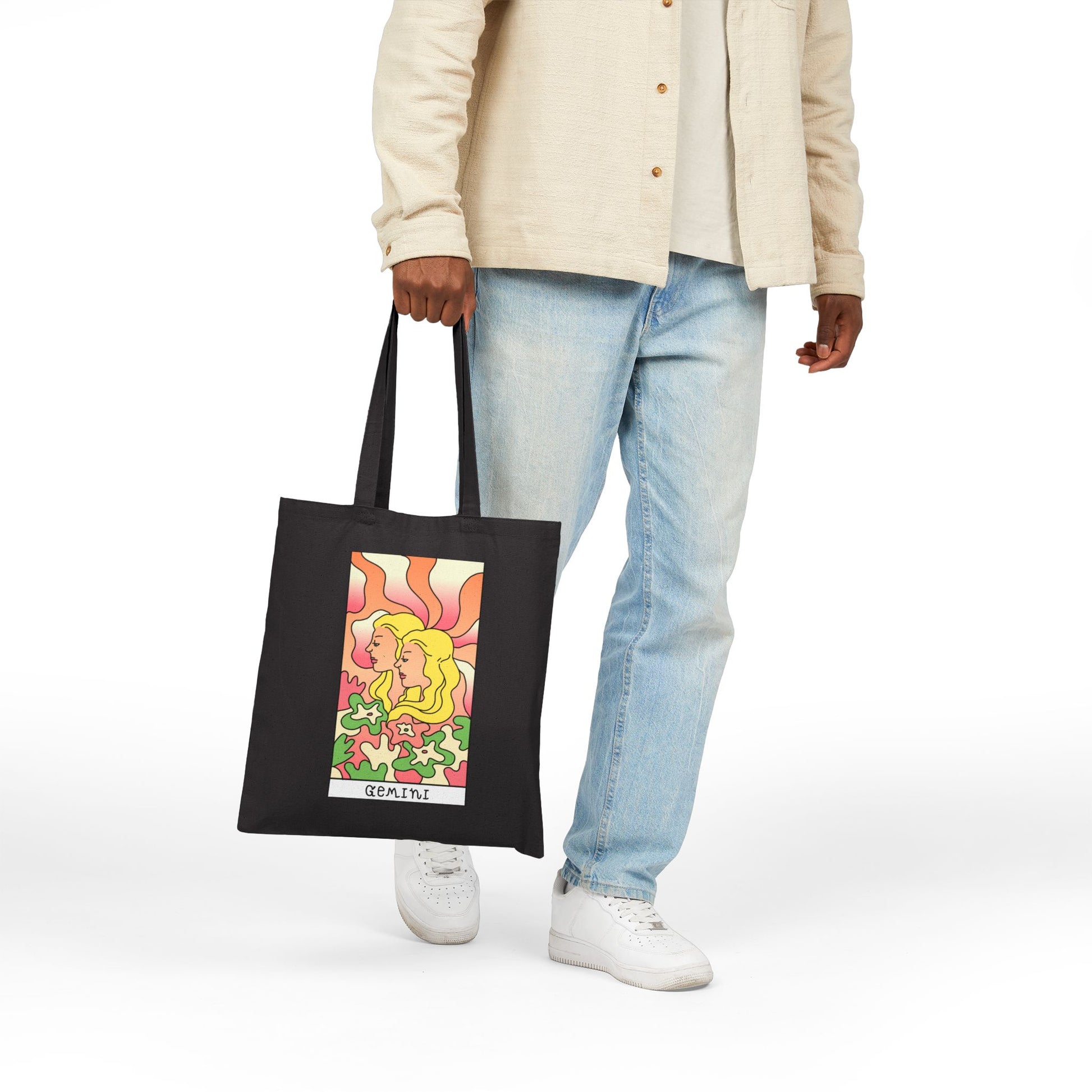 Gemini Tote Bag - Heavyweight 100% Cotton Canvas by TheGlassyLass.com