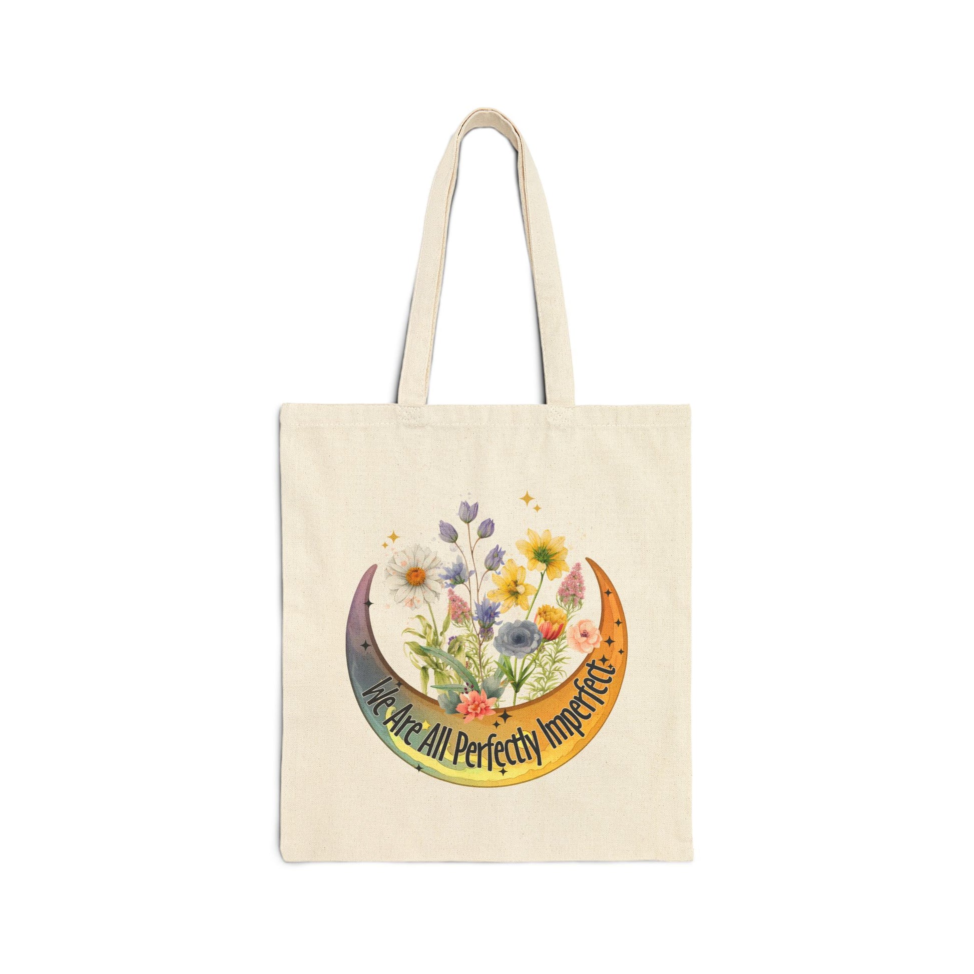 Perfectly Imperfect Tote Bag - Heavyweight 100% Cotton Canvas by TheGlassyLass.com