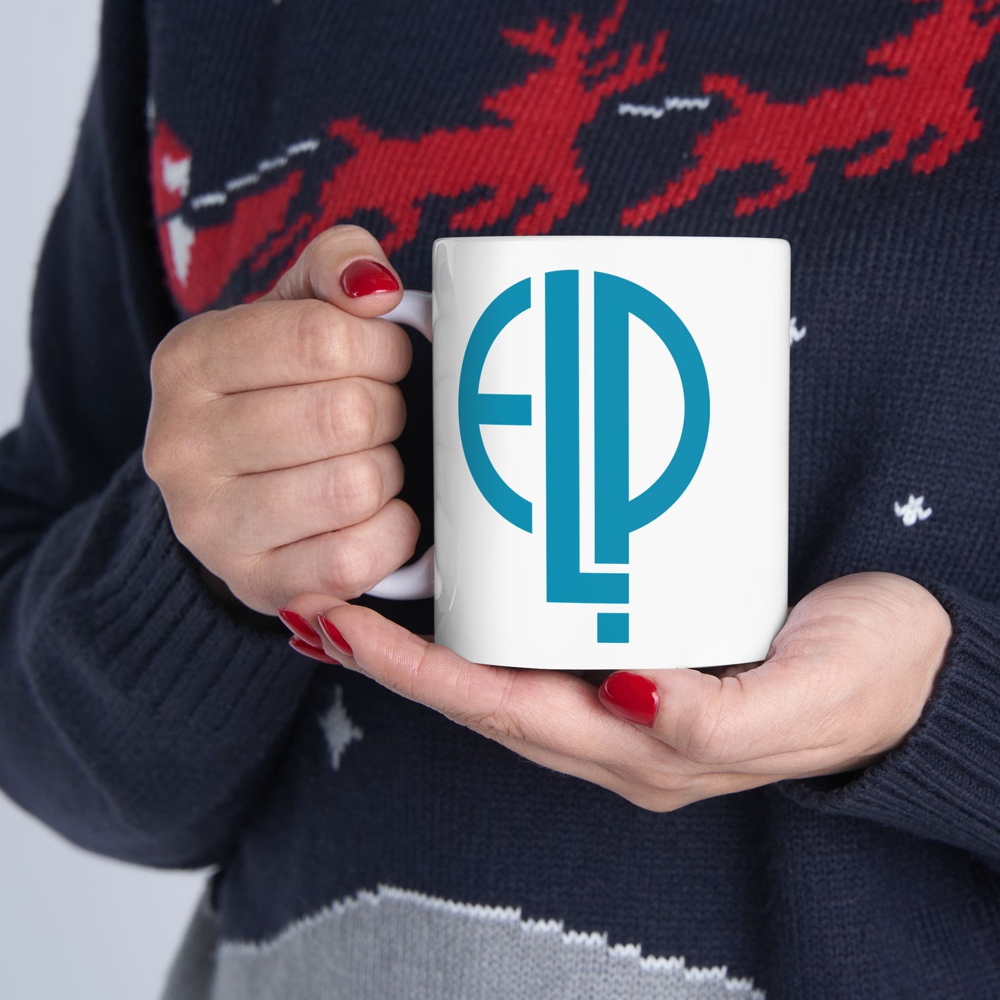 ELP Coffee Mug - Double Sided White Ceramic 11oz by TheGlassyLass.com