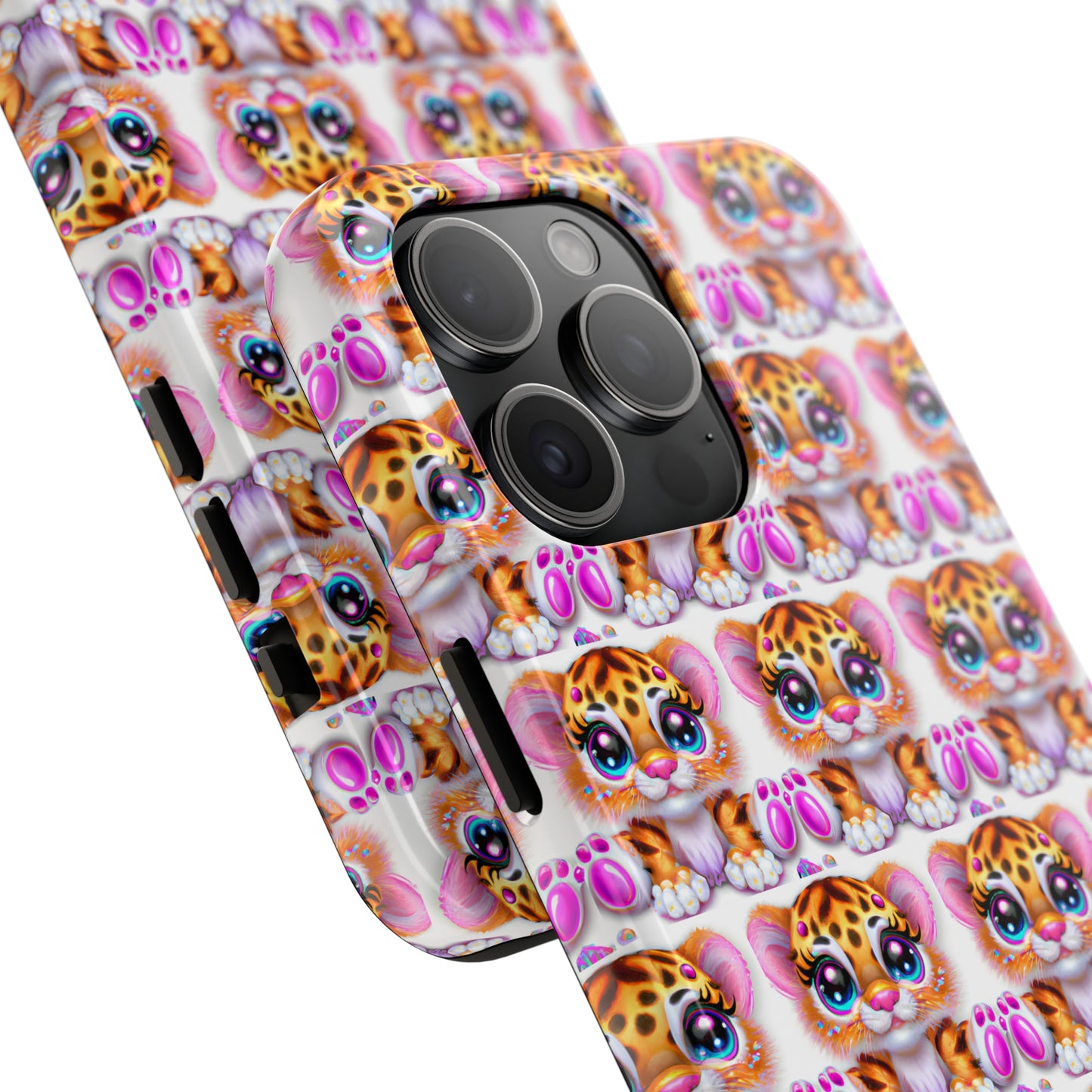 Tiger Cub: iPhone Tough Case Design - Wireless Charging - Superior Protection - Original Designs by TheGlassyLass.com