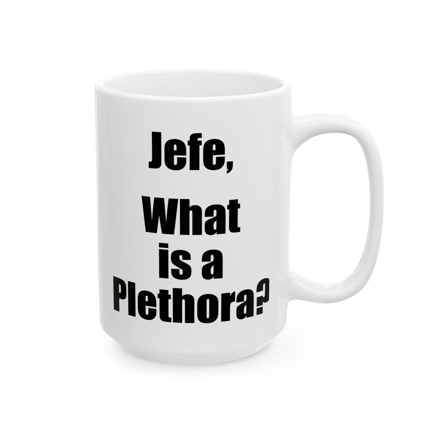 What is a Plethora Coffee Mug - Double Sided White Ceramic 15oz by TheGlassyLass.com